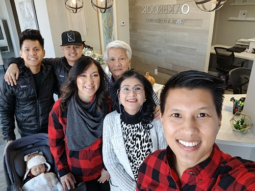 Dr. Nguyen with family and friends